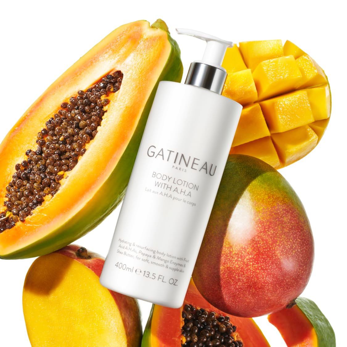 Gatineau - AHA Body Lotion, Duo Pack, feuchtigkeitsspendend für trockene Haut (400 ml x 2 Flaschen) | Hydrating Body Lotion Duo with Shea Butter Hilft trockene Haut mit AHA-Technologie zu peelen, weich zu machen und zu glätten