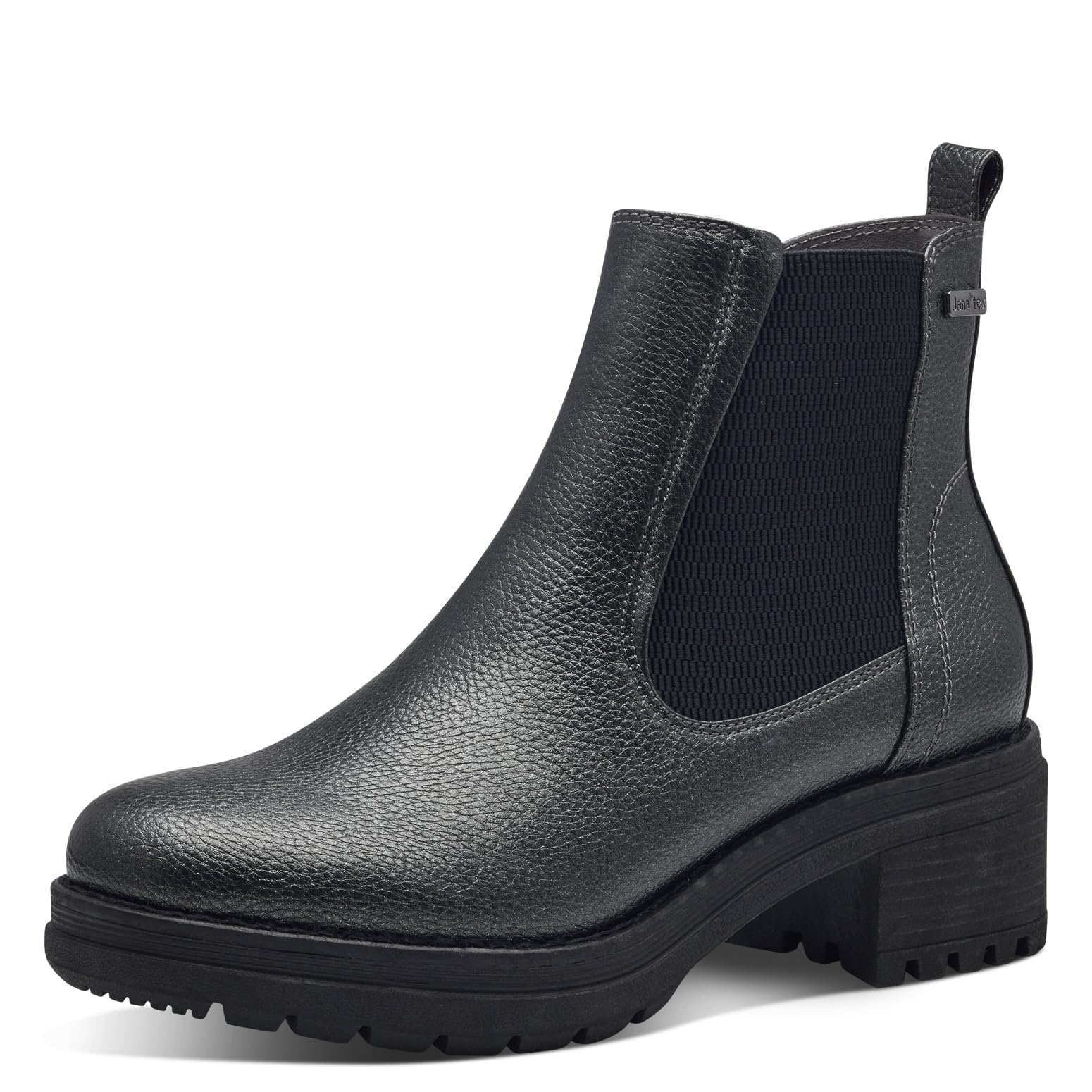 Jana Women’s Chelsea Boots Water-Repellent Vegan, Steel Metallic, 6,5 UK