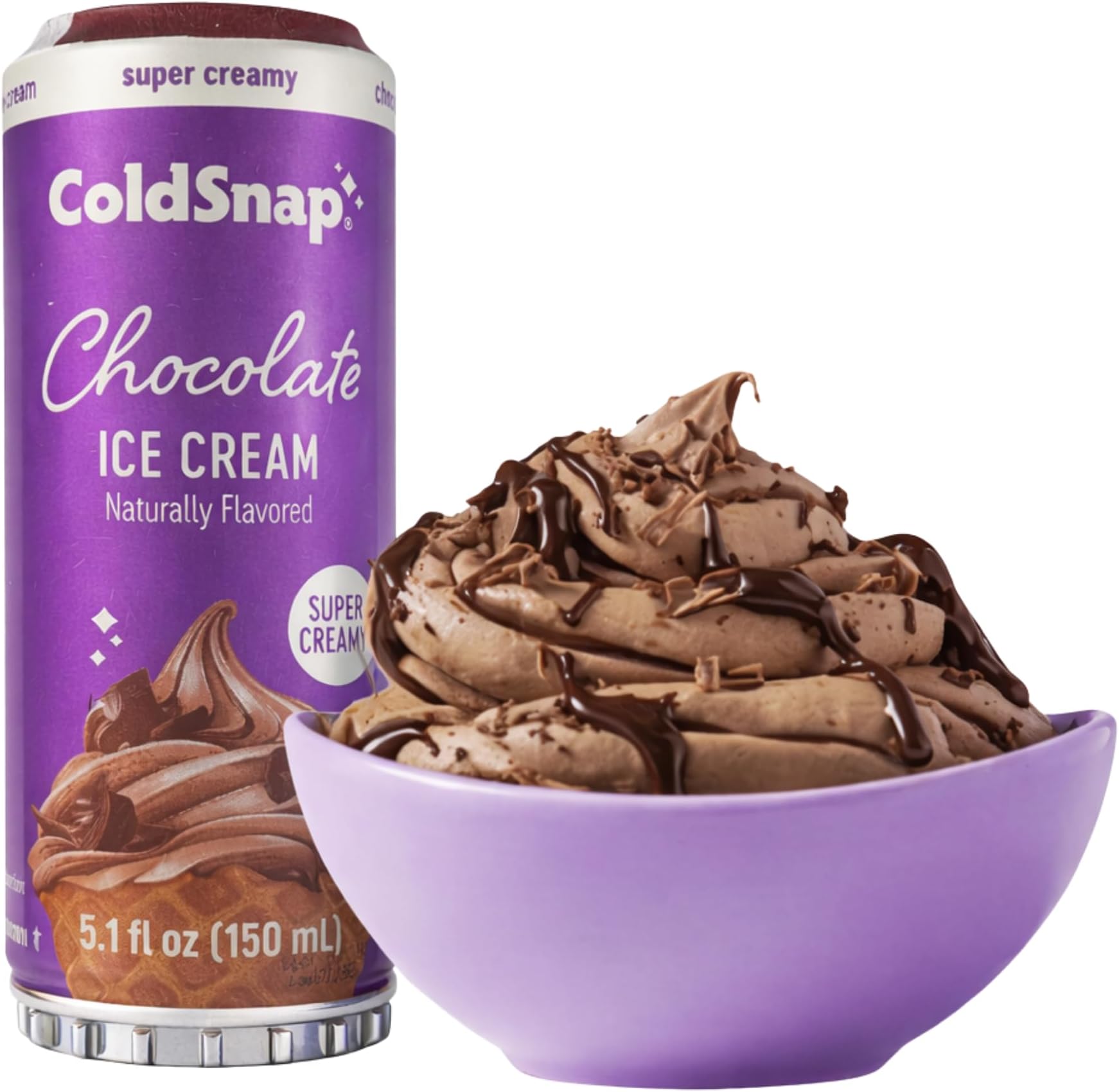 ColdSnap Chocolate Ice Cream Pods – Decadent, Single-Serve Chocolate Dessert Made in Minutes– Rich, Creamy Treat with Zero Prep – No Freezer Required, Convenient Anytime Indulgence – pack of 12 (COLDSNAP MACHINE REQUIRED)