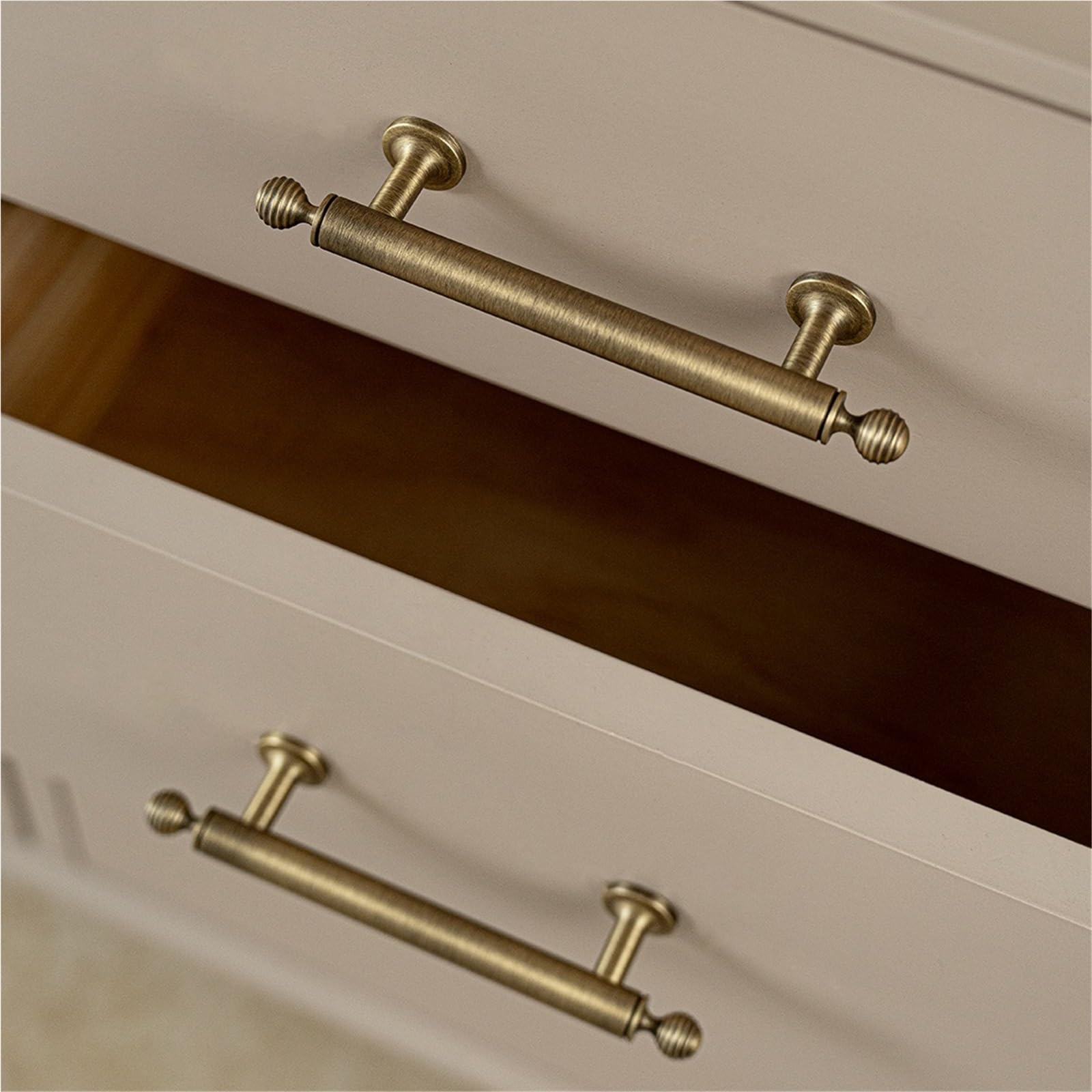 2 pezzi in ottone anticato massiccio for maniglie di mobili da cucina Per Cassetti(96mm)