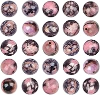 Vista 24 de AD Beads Cuentas sueltas redondas naturales de 0.315 pulgadas, 110 piezas, para hacer 108 cuentas de oración Mala, collar, pulsera y meditación