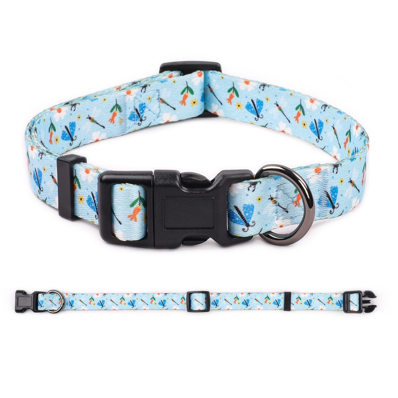 COSYHOMELONDON Dog Collar for Small Dogs Cute Small Medium Large Dog Pet Collar, with Floral Patterns - Image 3