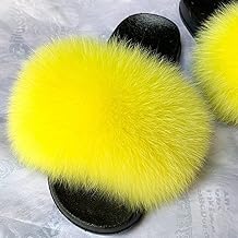 Outdoor Slippers Women, Parent-Child Slippers Children's Slippers Summer Leather Grass Hair Zip Cream 24-25