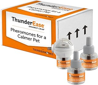 ThunderEase Multicat Calming Pheromone Diffuser Kit | Powered by FELIWAY | Reduce Cat Conflict, Tension and Fighting (90 Day Supply)