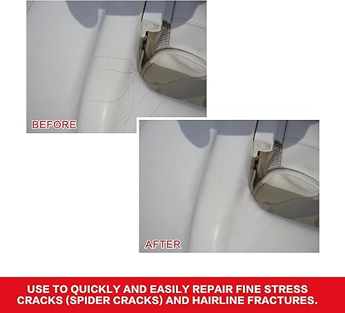 Miniatura 6 de Ankita Marine Fiberglass Repair Kit for Boats - Gel Coat Repair Kit for Boats - Epoxy Filler for Fiberglass Boats Fix Holes, Chips, Deep Cracks,