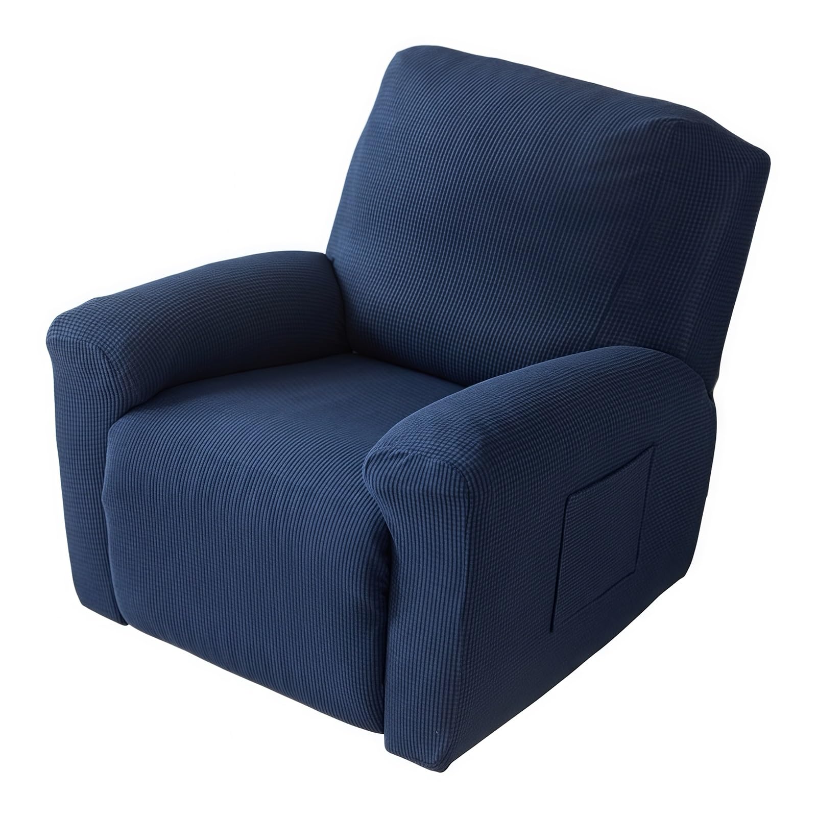 WoeiCuod 1 2 3 4 Seater Couch Cover Stretch Recliner Sofa Covers,with Pockets Sofa Recliner Protector Anti Slip Washable Stain Resistant Armchair Covers For Living Room