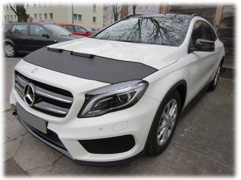 Hood Bra Front End Nose Mask Compatible with Mercedes-Benz MB X 156 X156 GLA Since 2013 Bonnet Bra STONEGUARD Protector Tuning