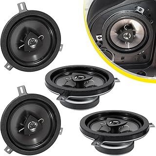 Replace for Mopar Kicker Speaker Upgrade for Jeep Wrangler JK JKU 2007-2018 & Grand Cherokee Commander Liberty Dodge Chrysler Replace OEM 77KICK10 6.5inch (4 Pack)