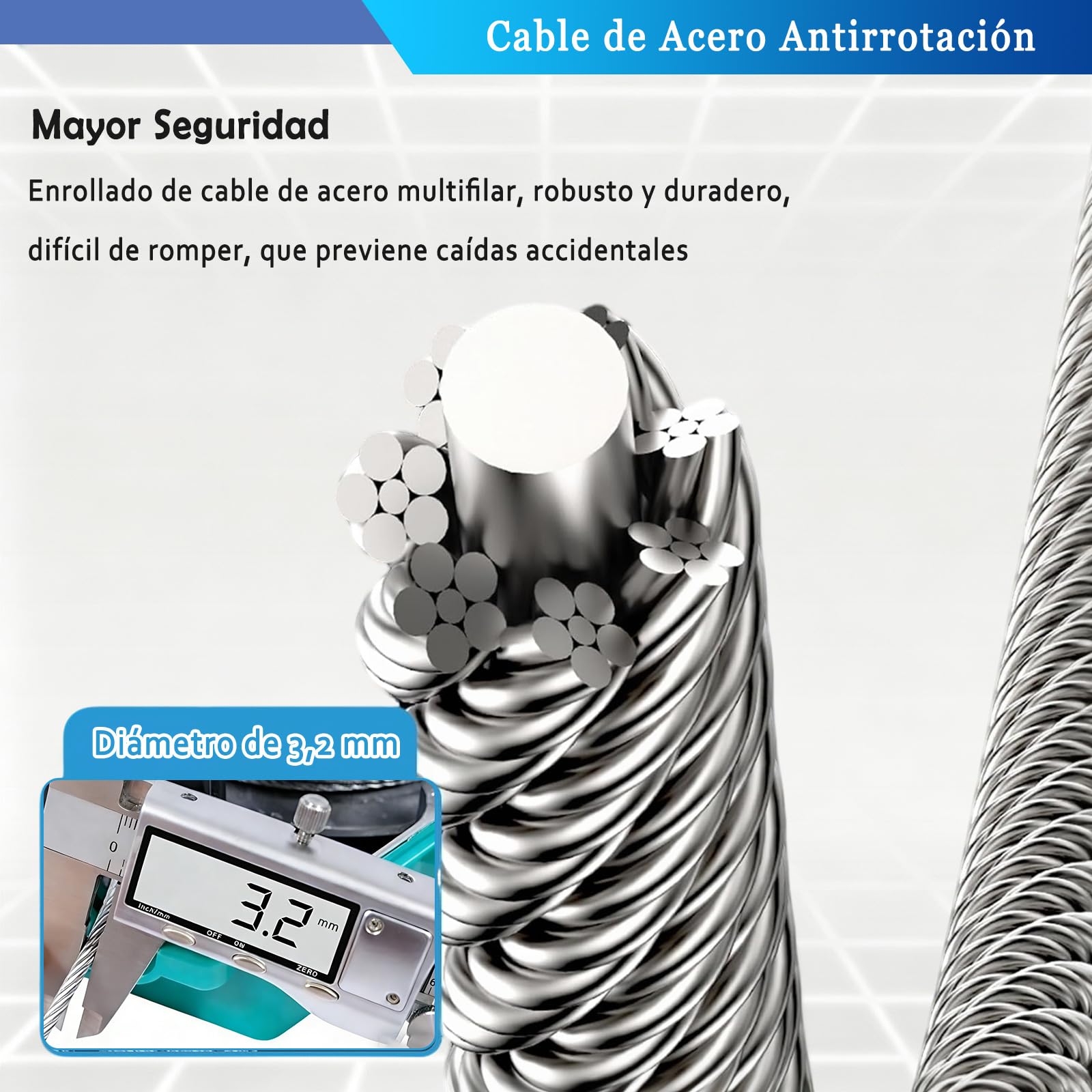 3m/5m/7m/10m/15m/20m dispositivo anticaidas retráctil Certificación CE，Amarillo：7m | Arnes Linea de Vida Retractil Tejado con Gancho Autoblocante, 150kg Linea de Vida Retractil Apto para Trabajos en Altura