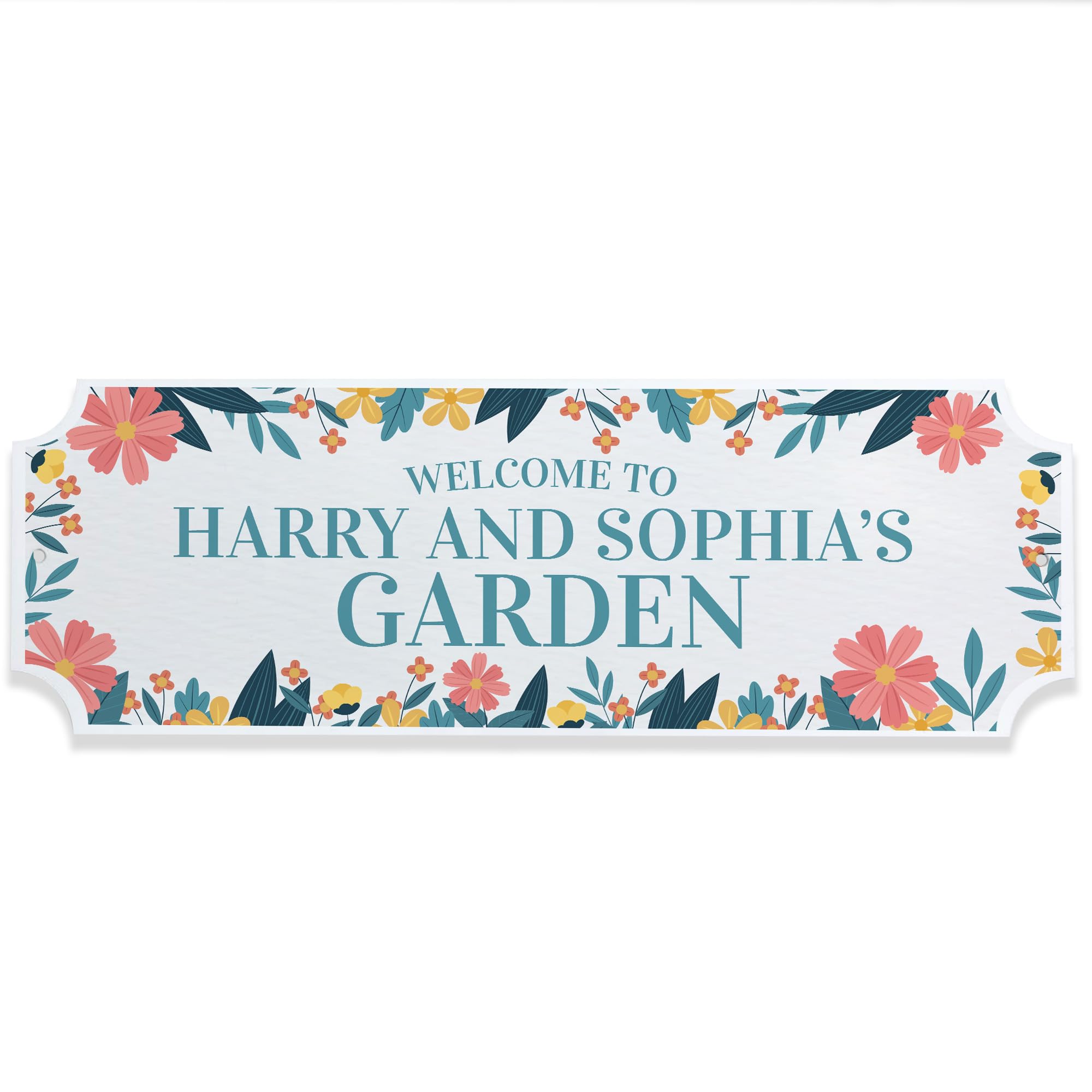 Red Ocean Personalised Garden Signs Custom Garden Signs Plaques for Outside Welcome Sign Gifts Yard Signs Hanging Wall Plaque Home Decor