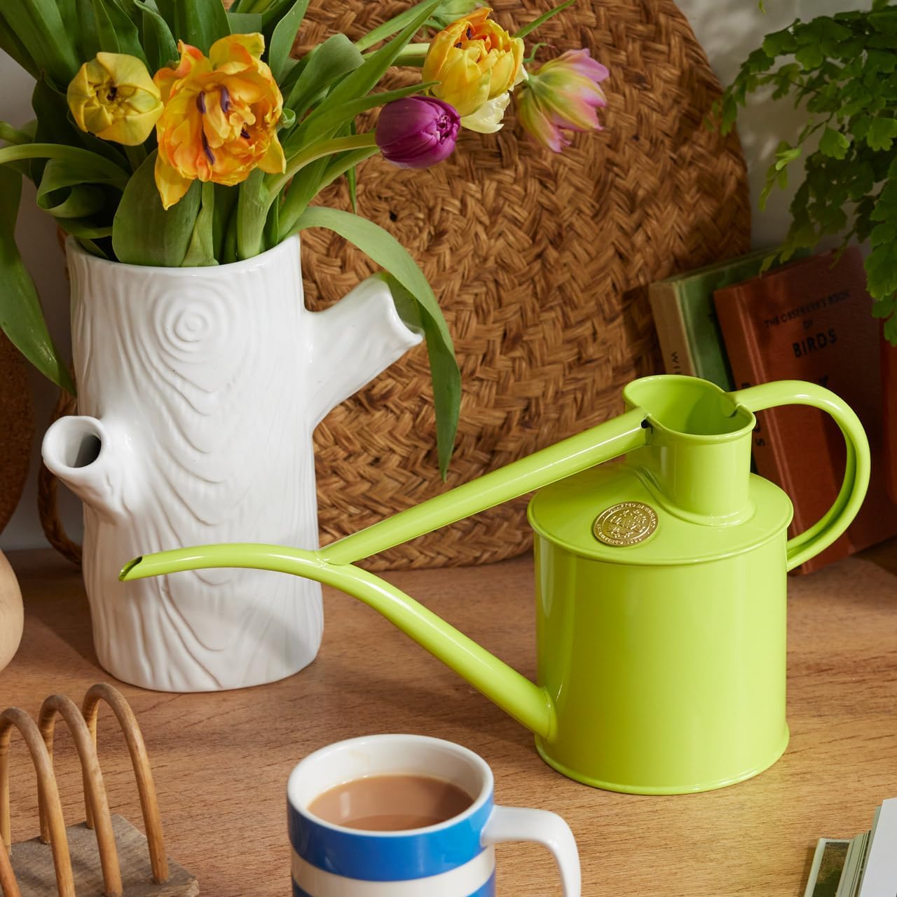 HAWS グリーン金属じょうろ HAWS グリーン 英国 ギフト 室内 大容量