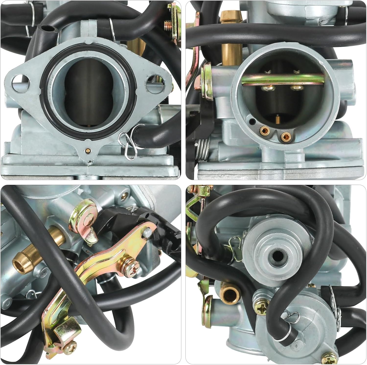 Carburetor Replacement For Honda TRX250 Recon 1997-2001 TRX250TE TRX250TM 2002-2007, Include Oil Filter, Air Filter, Fuel Valve Petcock, Throttle Cable