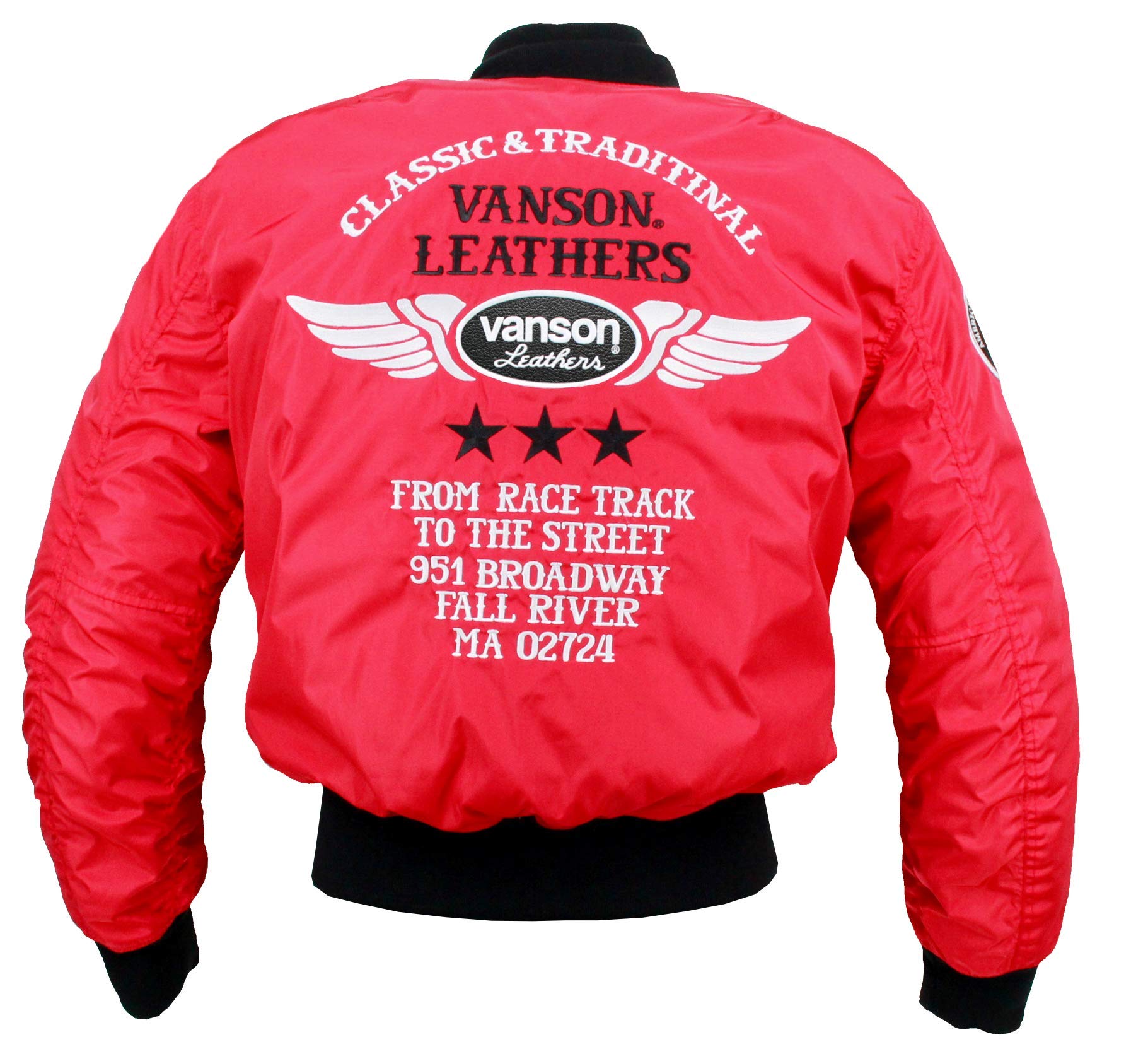 Amazon | vanson(バンソン)VS20111W バイクウェア ナイロンジャケット