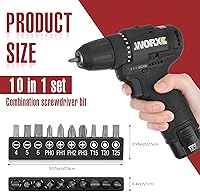 Vista 4 de Therwen Juego de extensión de broca flexible de 18 piezas, accesorio de broca de ángulo recto de 105°, adaptador hexagonal de 1/4, 3/8, 1/2