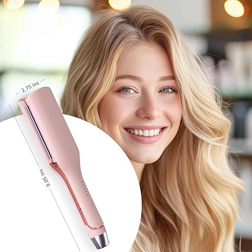 Miniatura 7 de Rizador para mujer, 1.260 in (1.25 pulgadas) con 5 ajustes de temperatura, calentamiento rápido, herramienta de rizador de pelo iónico con