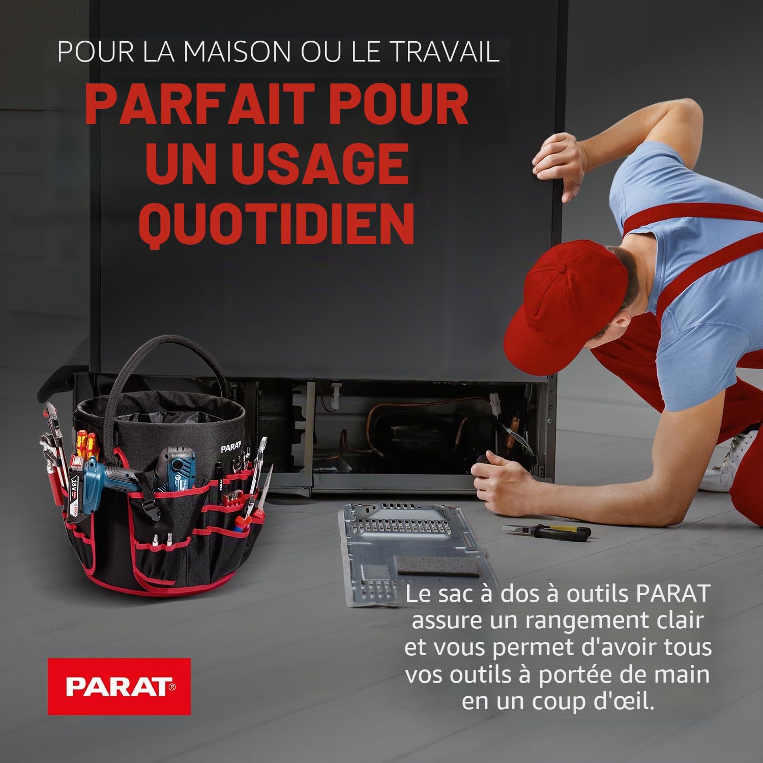 Parat BASIC Tool Bucket - 5990831991, Noir