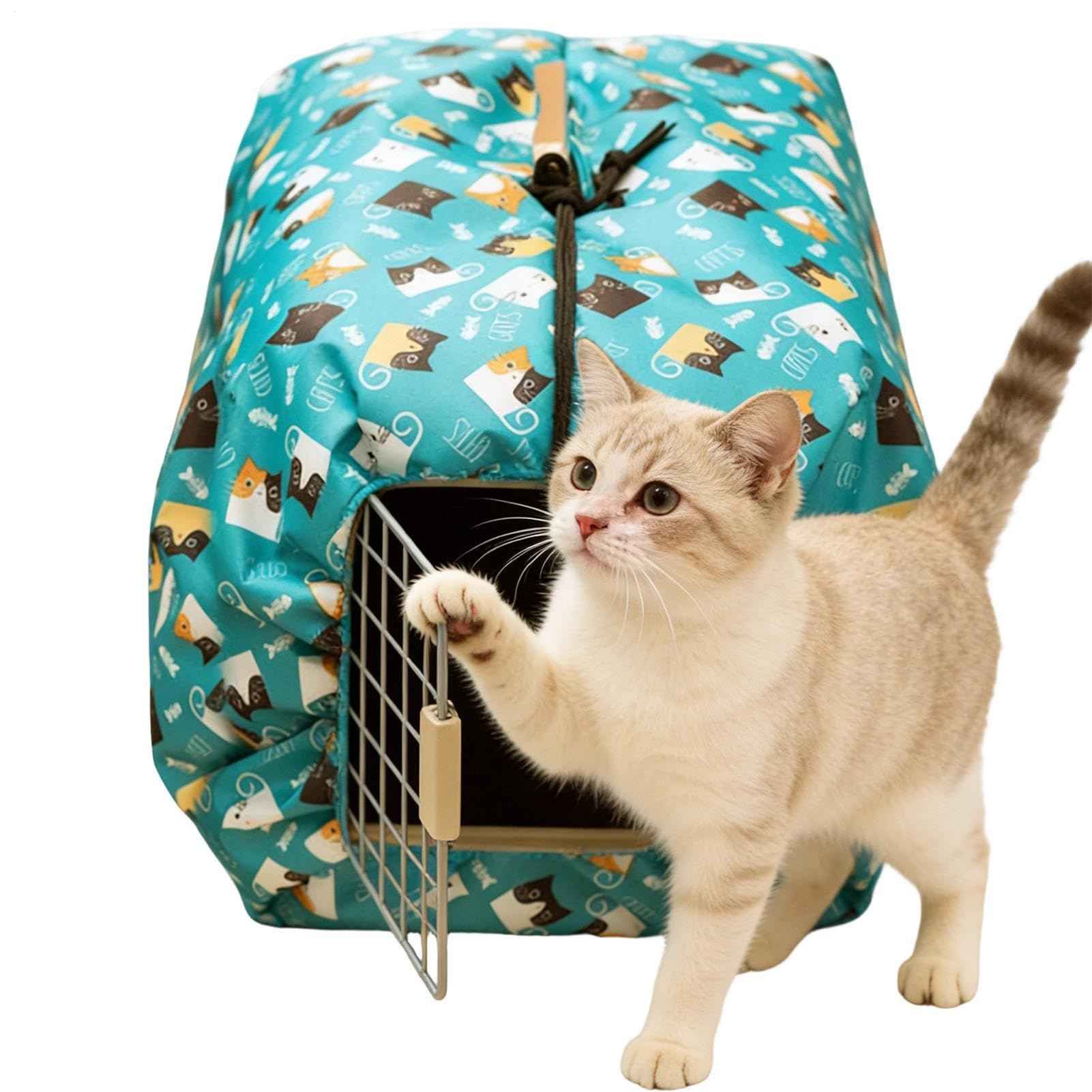 para Jaula de Perro - Protector Aislado de Tela Oxford,Cubierta Opaca Resistente para Jaula de Mascotas | para Cachorros y de Todas Las Razas, para Viajes, Camping, Exterior y Autocaravana