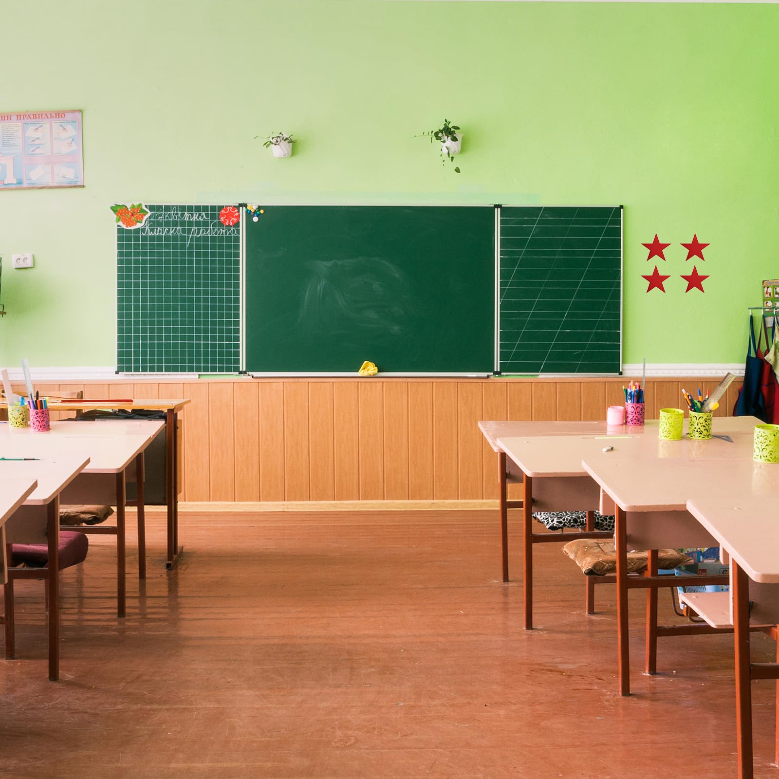 PATIKIL Recortes de Estrellas de 6 Pulgadas, Paquete de 48 Estrellas de Papel de Doble Cara para Decoración de Aulas, Proyectos de Manualidades, Dorado