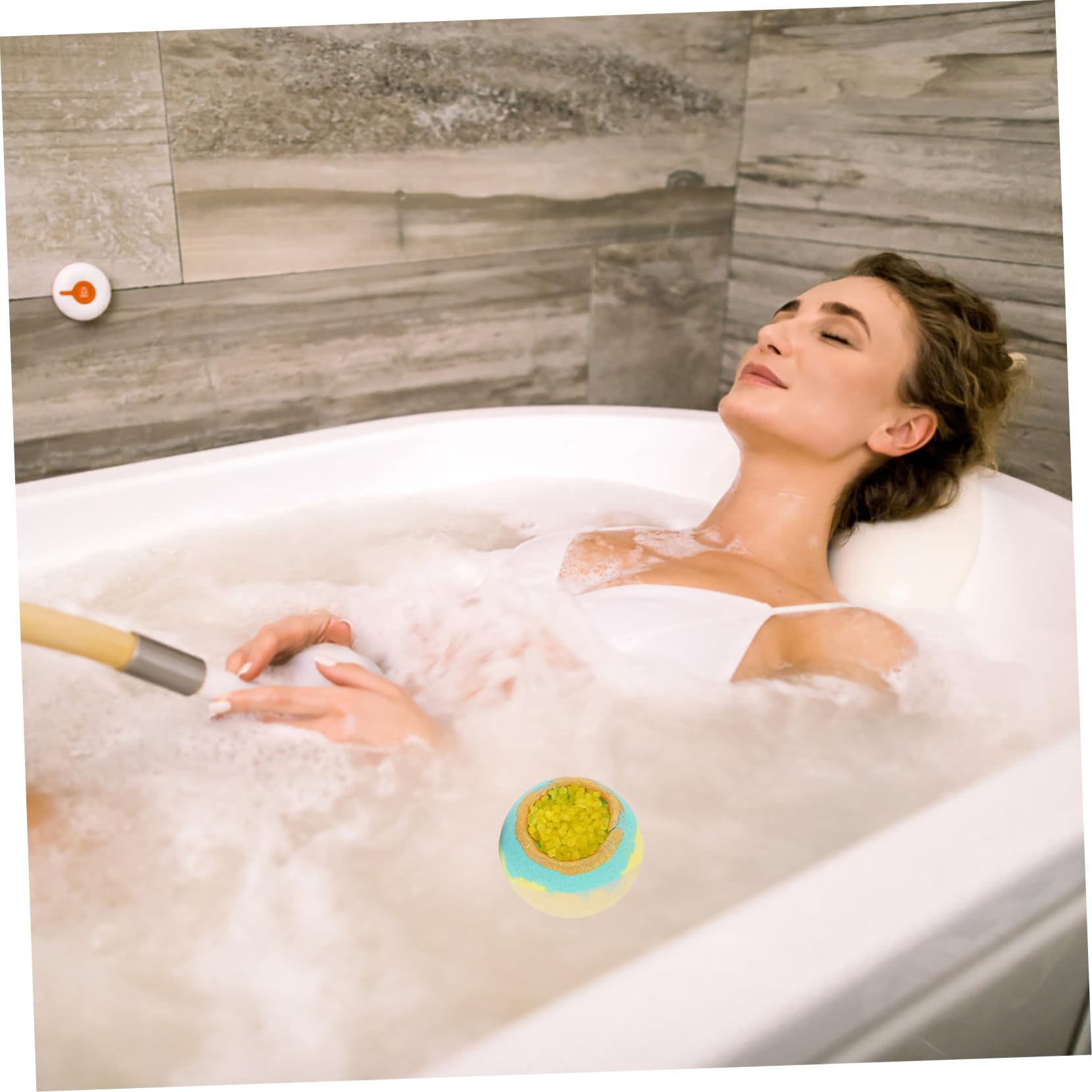 FRCOLOR 4piezas Bolas De Baño Efervescentes De Baño Burbujas Para y Para Aromaterapia Para Spa y Relajación El Hogar