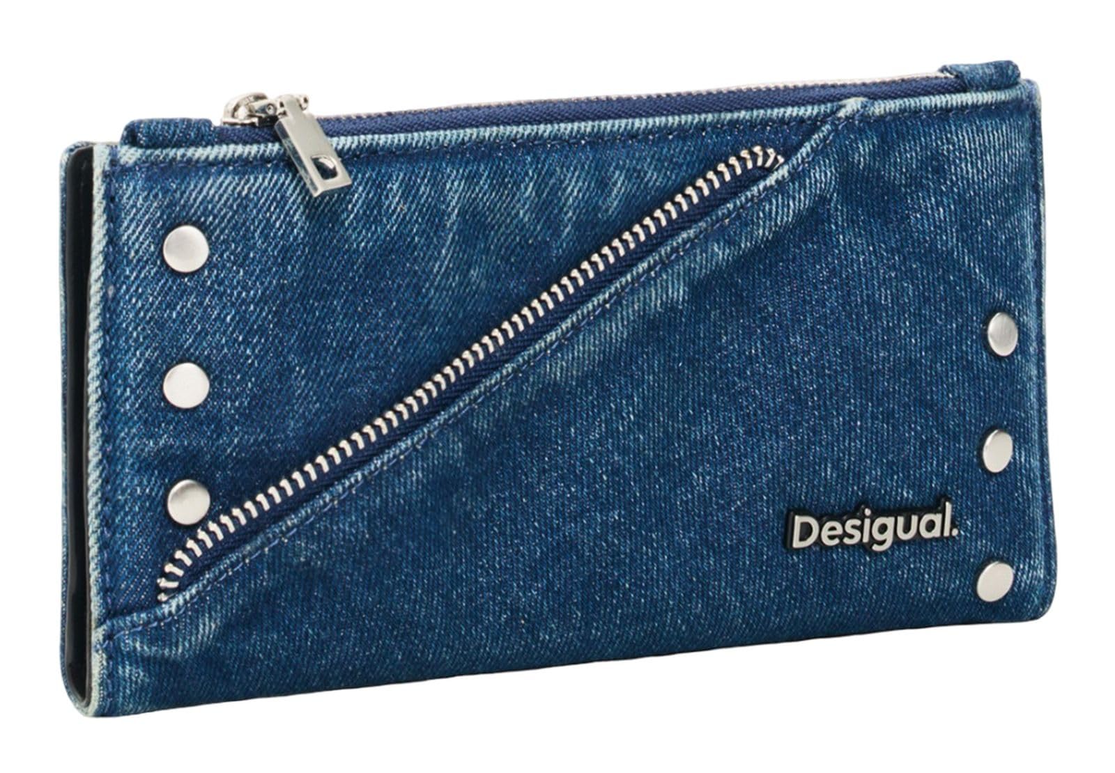 Desigual portafoglio Mone Centella Long Wallet Denim blu