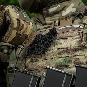 M-Tac Morale Patch 3D PVC with Hook and Loop - Patches for Backpacks, Hats - Military & Tactical Patches for Bags, Vest - Funny Army Patches (Time Black)