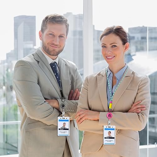 Miniatura 8 de Sonkoloro Cordones para insignias de identificación, cordones trenzados ajustables y resistentes para mujeres y hombres