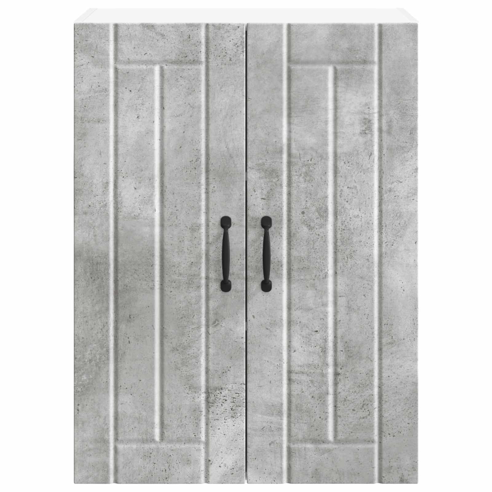 Tidyard Küchenschrank Beton Grau 60 x 31 x 80 cm Holzwerkstoff, Küchen Oberschrank Hängeschrank für Renovierung Nachrüstung885048
