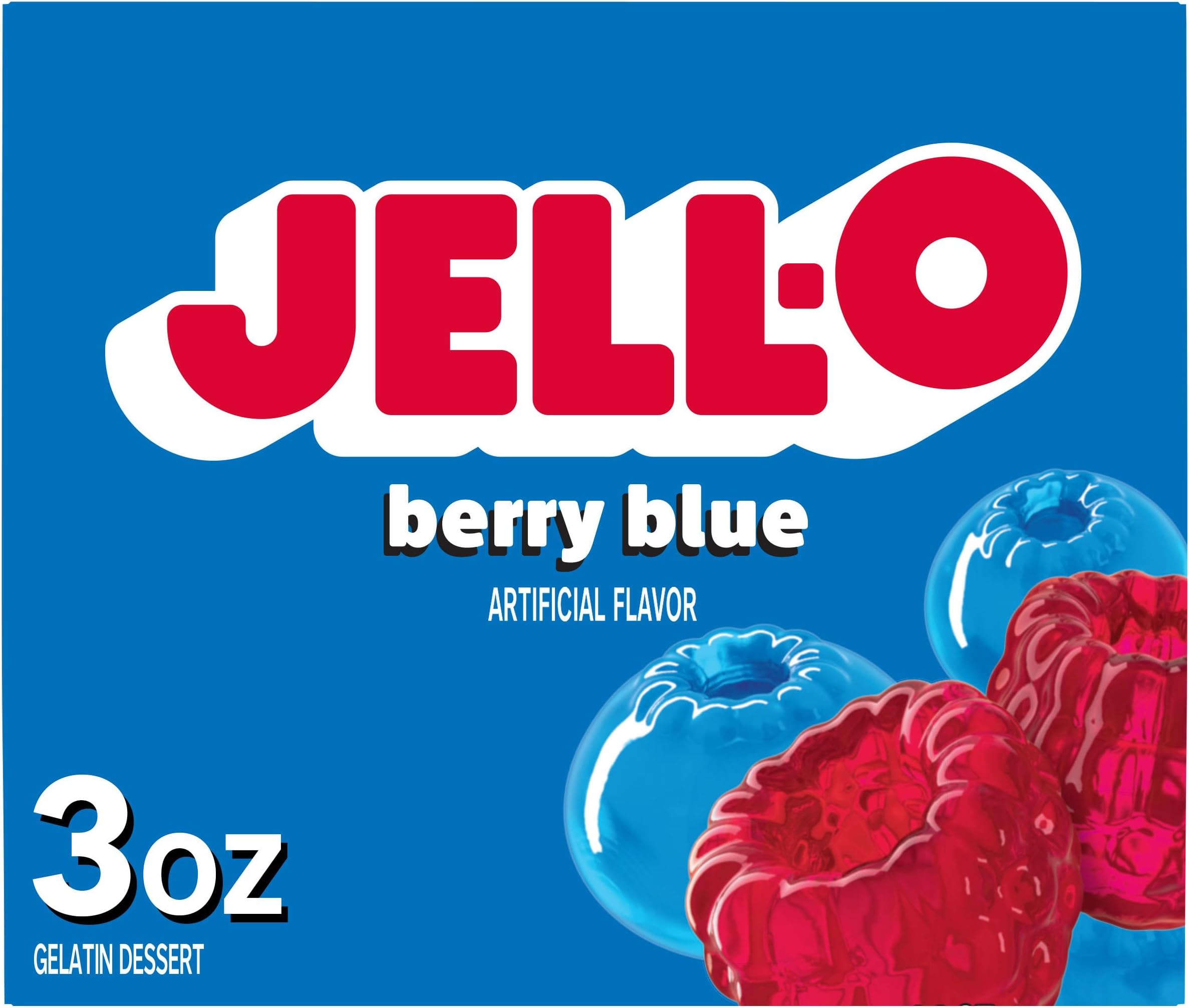 Jell-O Berry Blue Gelatin Mix (3 oz Box)