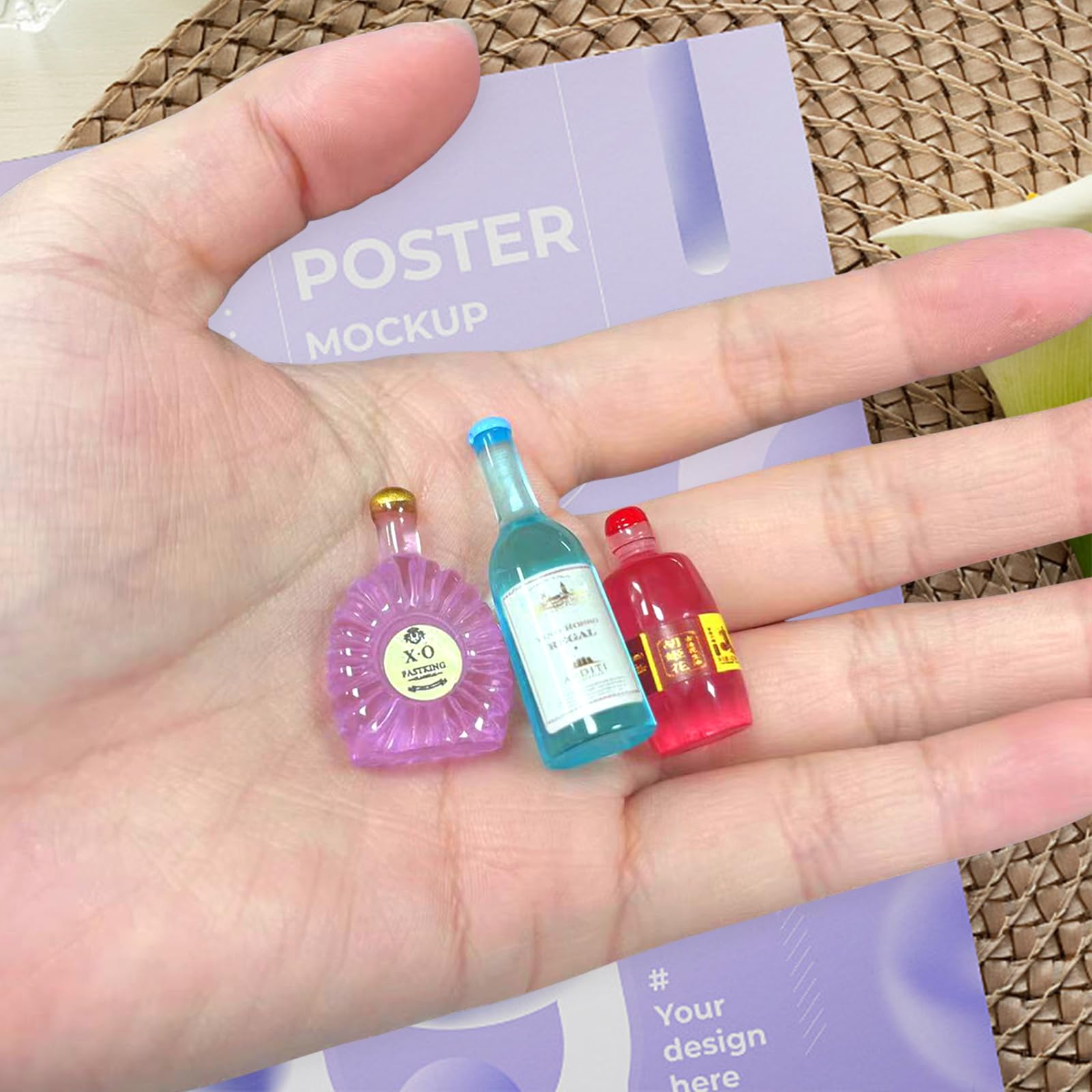 Amazon.co.jp: 1/12スケール ミニミニチュアボトル ワインボトル