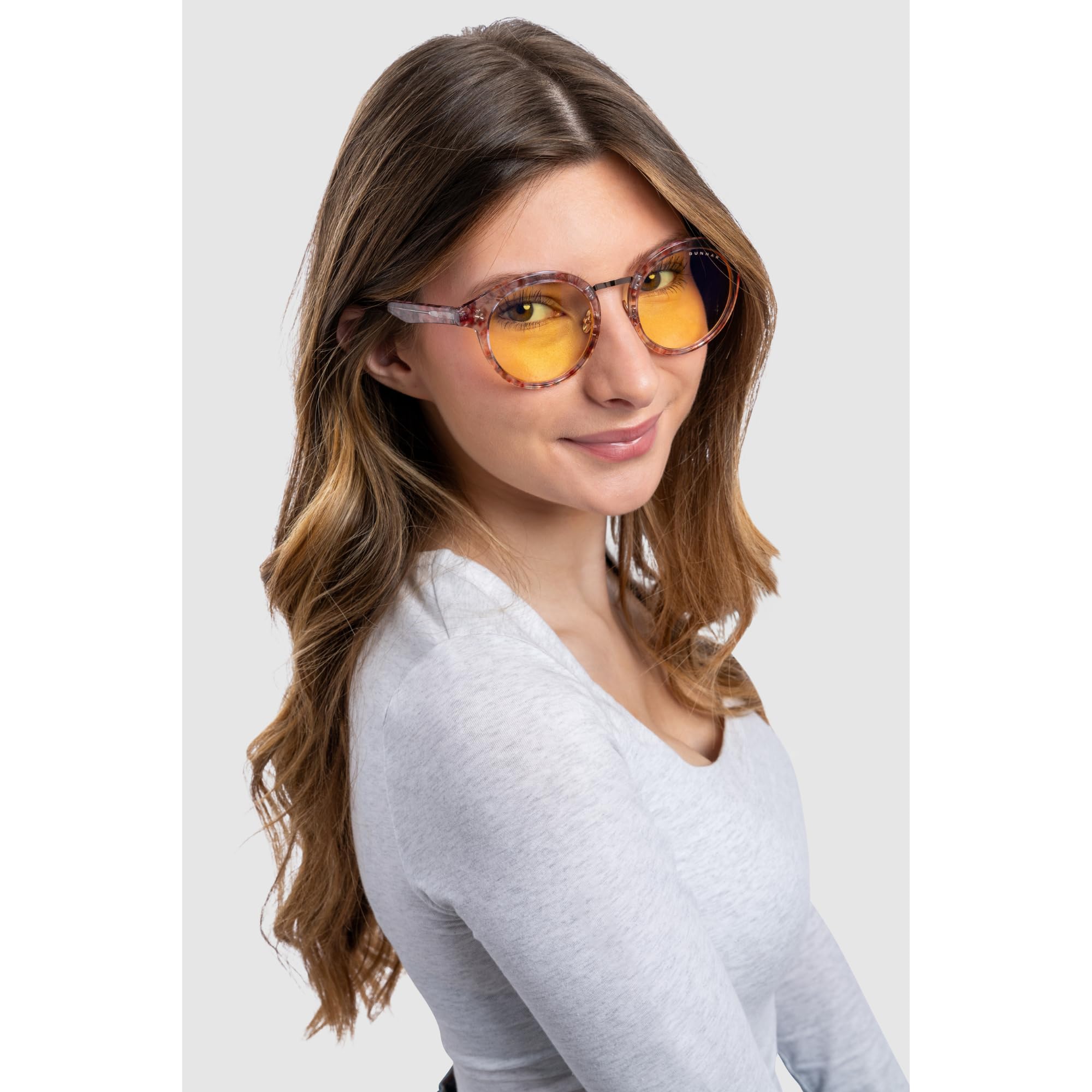 Gunnar x Tokidoki Blaulicht-Brille - Flower Power - Pink - Clear