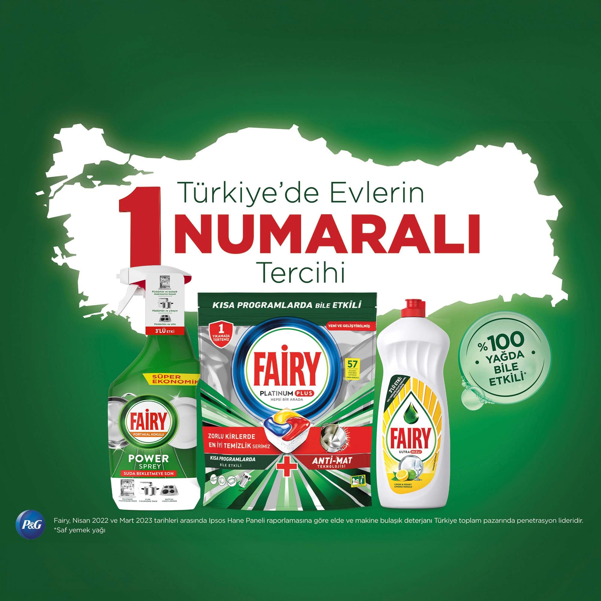 Fairy Portakallı Power Spray Bulaşık Spreyi, 800 ml