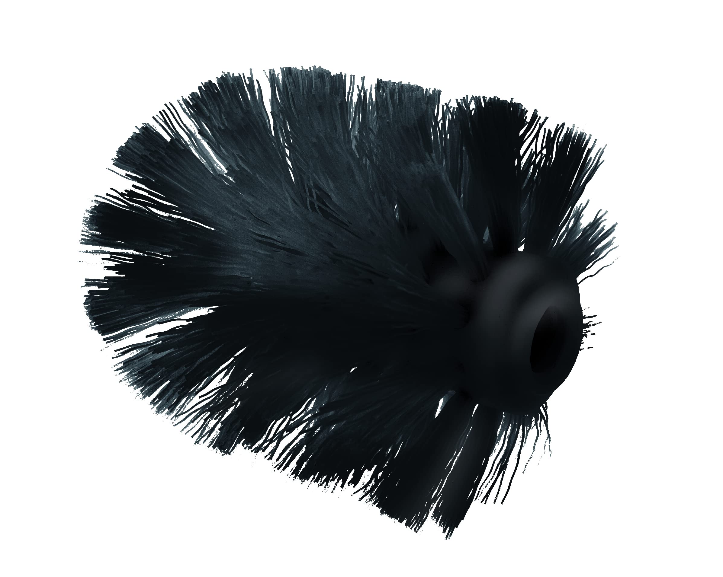 Blue Canyon Black Plastic Replacement Toilet Brush Head,