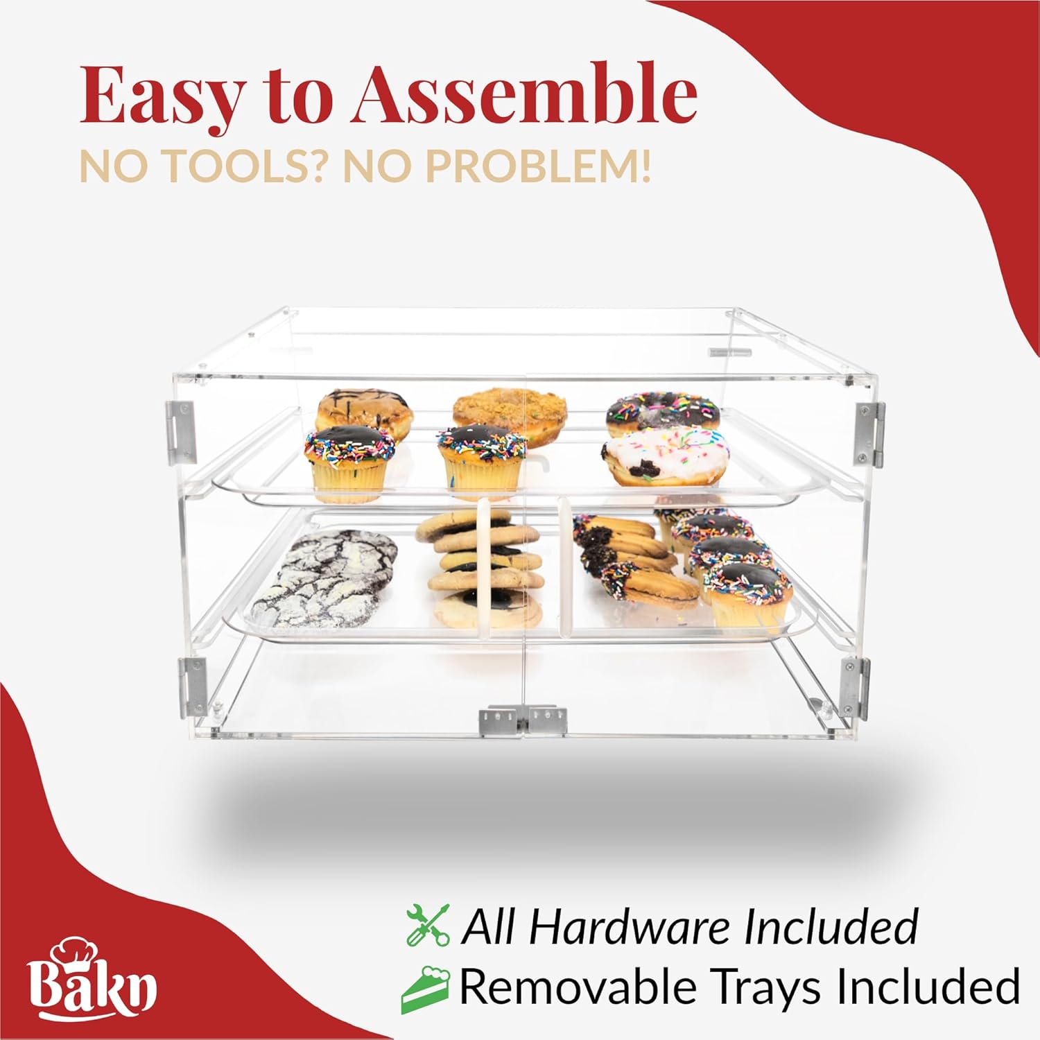 Bakn BAK2TDC 2-Tray Display Case
