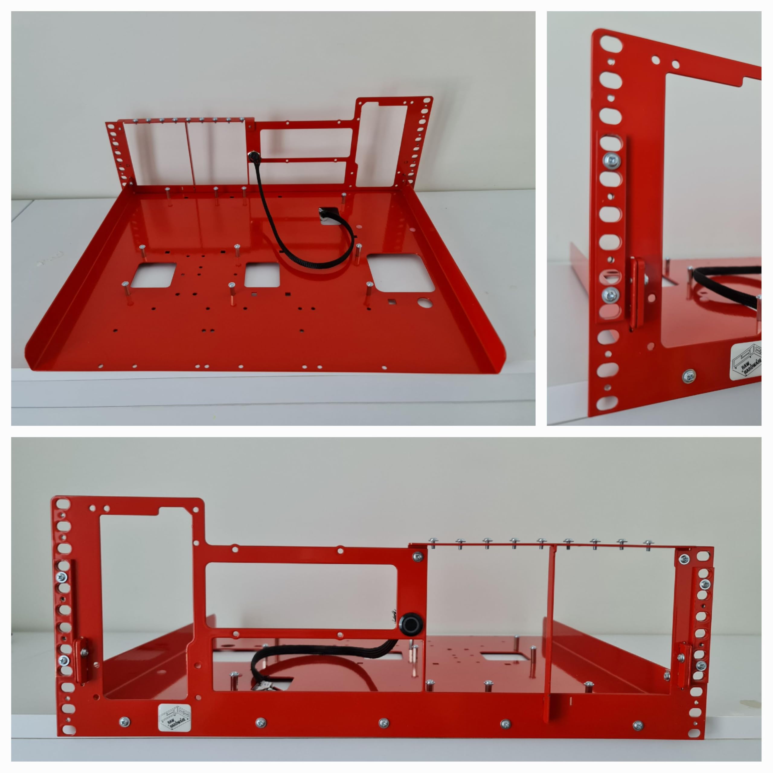 R-CASE 1 RAL ATX 4U Custodia aperta AIR, custodia per rack da 19 pollici, ATX, archiviazione