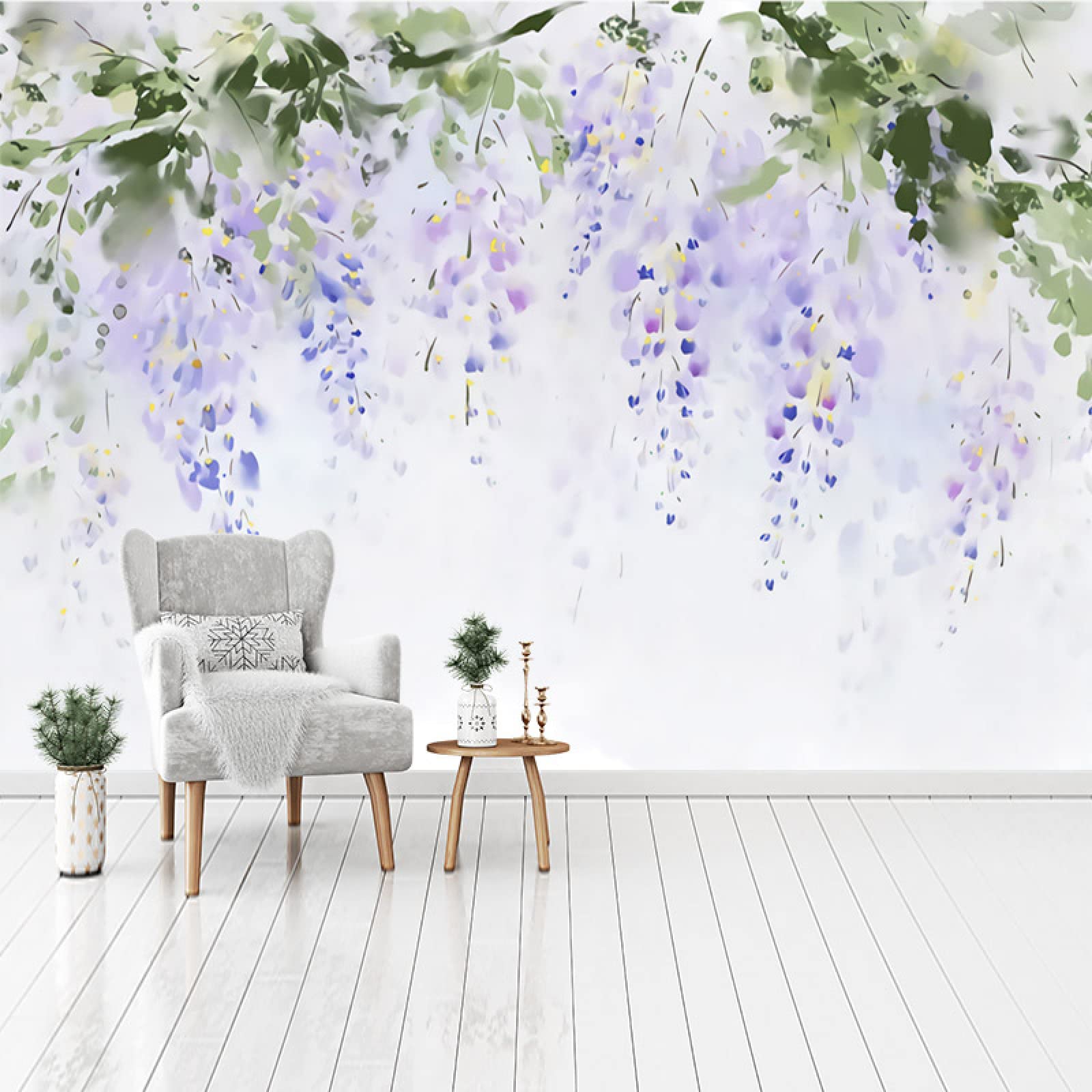 Wisteria Drawing Wallpaper Watercolor Wisteria Stock Photos, Images