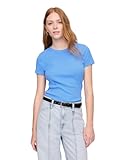 Womens Solid Rib Knit Top