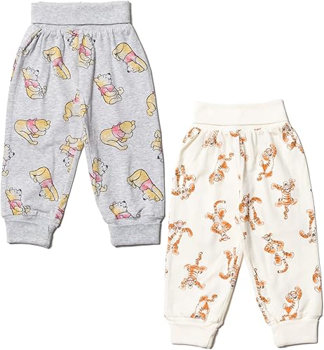 Disney Minnie Mouse Princesa Sirenita Cenicienta Belle Jasmine - Paquete de 2 pantalones para bebés recién nacidos a bebés