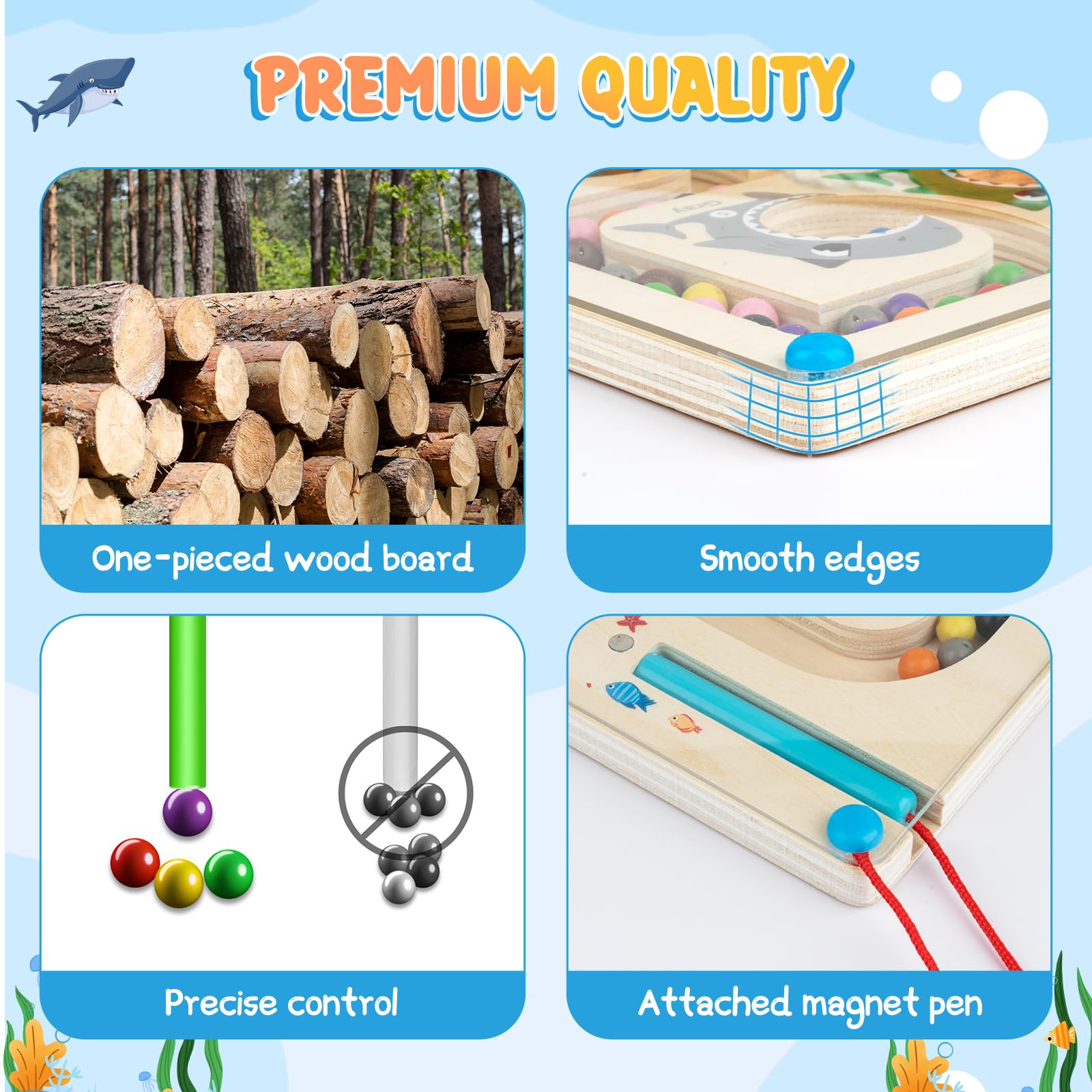 Labirinto Magnetico di Numeri Colore Giocattoli Montessori per Bambini Magneti per Ordinare i Colori Giocattoli Educativi in Legno Giochi di Conteggio e Abbinamenti per Ragazzi Ragazze 3 4 5 6 7 Anni