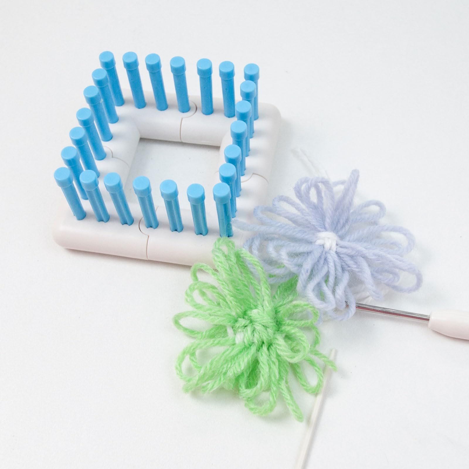 Kit telaio per tessitura, kit telaio per tessitura a maglia multifunzione Set di telai per maglieria Kit kit artigianale per sciarpa cappello Manuale