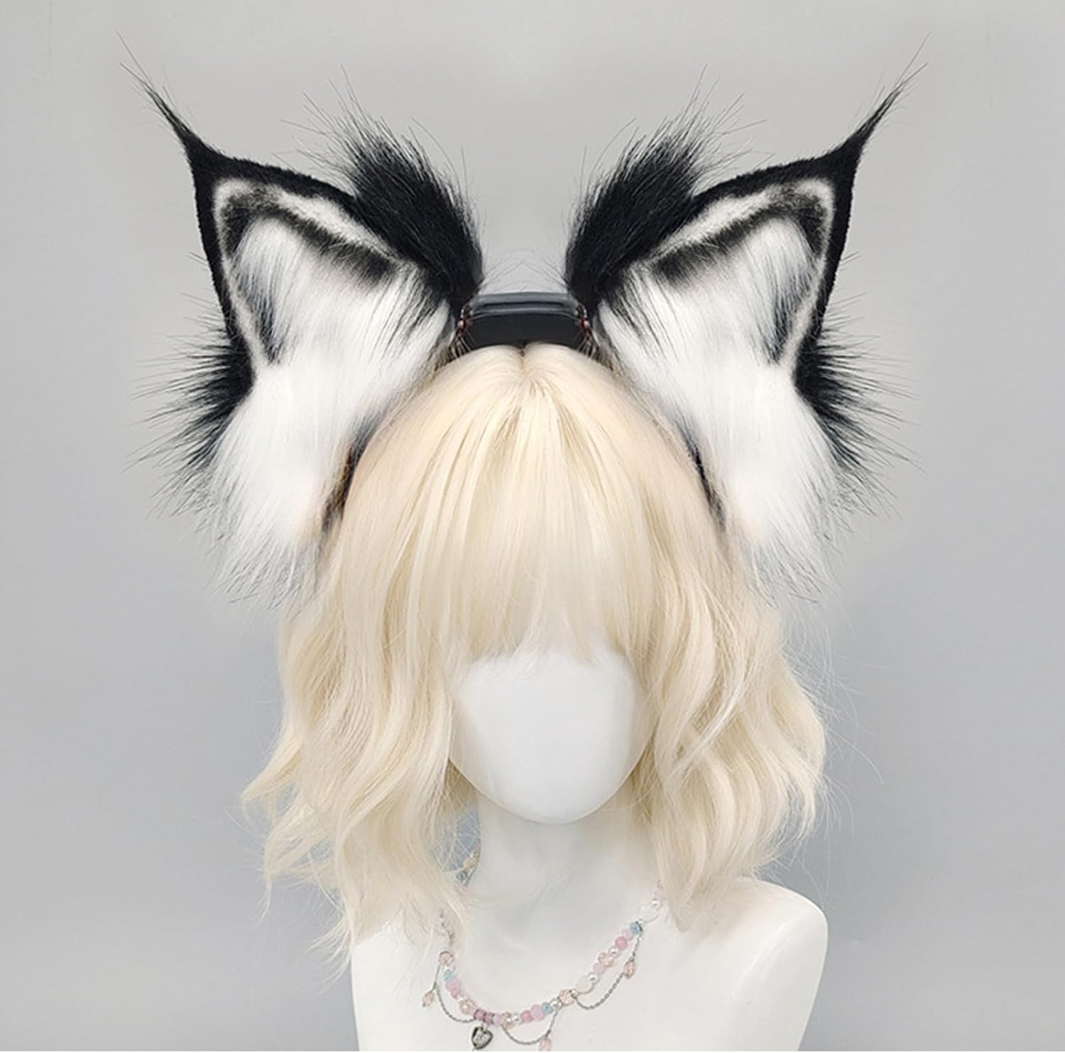 Wolf Ear Headband Sweet Girls Dynamic Cosplay Ears Fursuit Masquerades Halloween Cosplay Party Soft Moving Headband