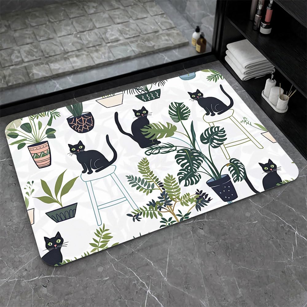 Tapis de bain en terre de diatomées sirène 50x80 cm antidérapant