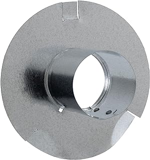RecPro RV 2-Inch Furnace Duct Adapter | Straight Pipe Flange | Galvanized