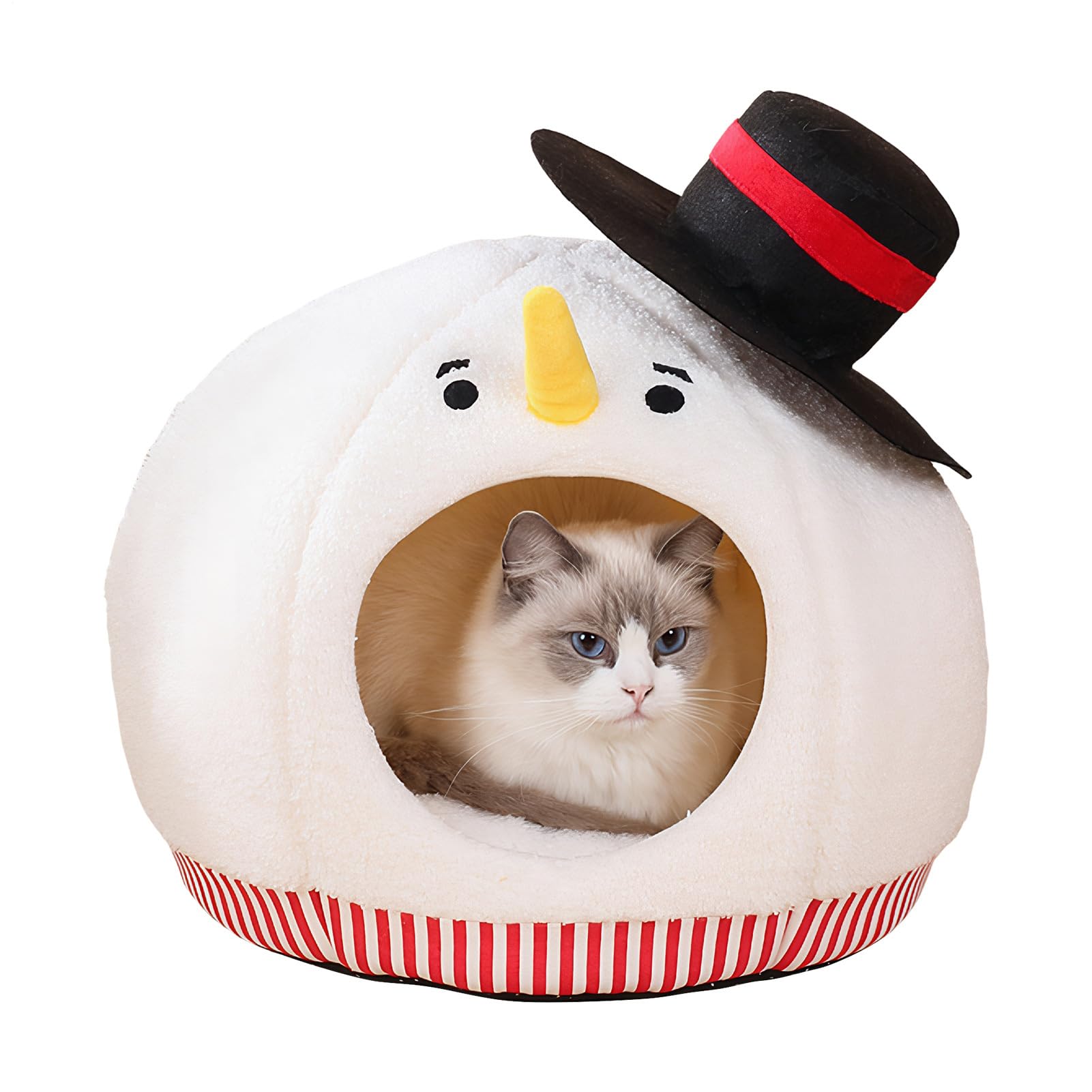 Amazon.co.jp: 密閉型猫ベッド | 洗えるマット付き 囲い式かわいい