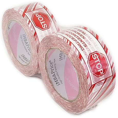2-inch x 330 Feet Security Tape with Bold Pre-Printed Message