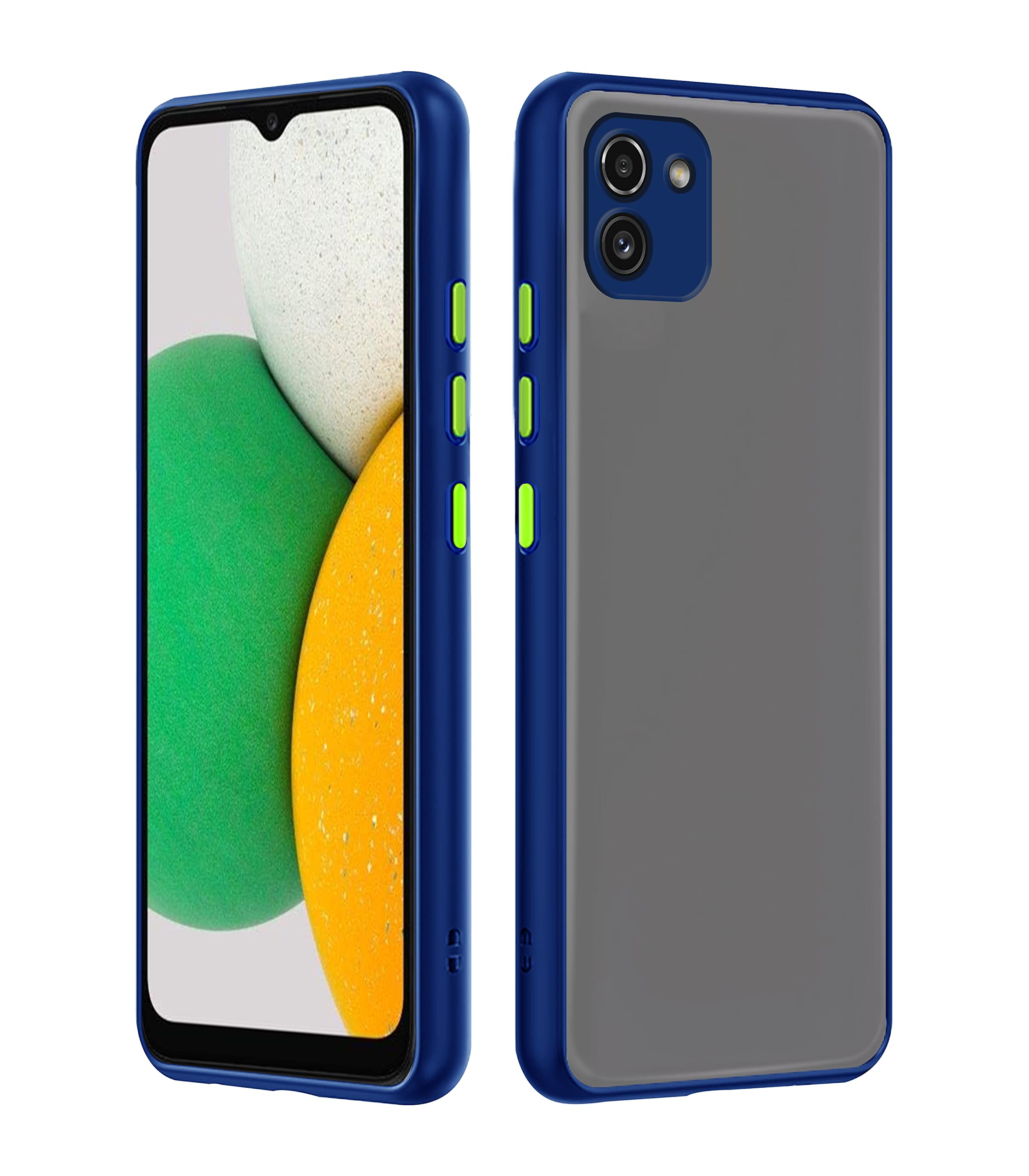 Pikkme Samsung Galaxy A03 Back Cover | Hybrid Smoked Back | Full Camera Protection | Raised Edges | Super Soft-Touch | Bumper Case for Samsung Galaxy A03 (Blue) (B09YHWJ1S5) Amazon Price History, Amazon Price Tracker