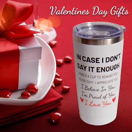 Miniatura 5 de HAVUSTFY Regalos de cumpleaños para mujereshombres, vaso de acero inoxidable de 20 onzas con tapa, regalos de aliento para mujeres que lo tienen