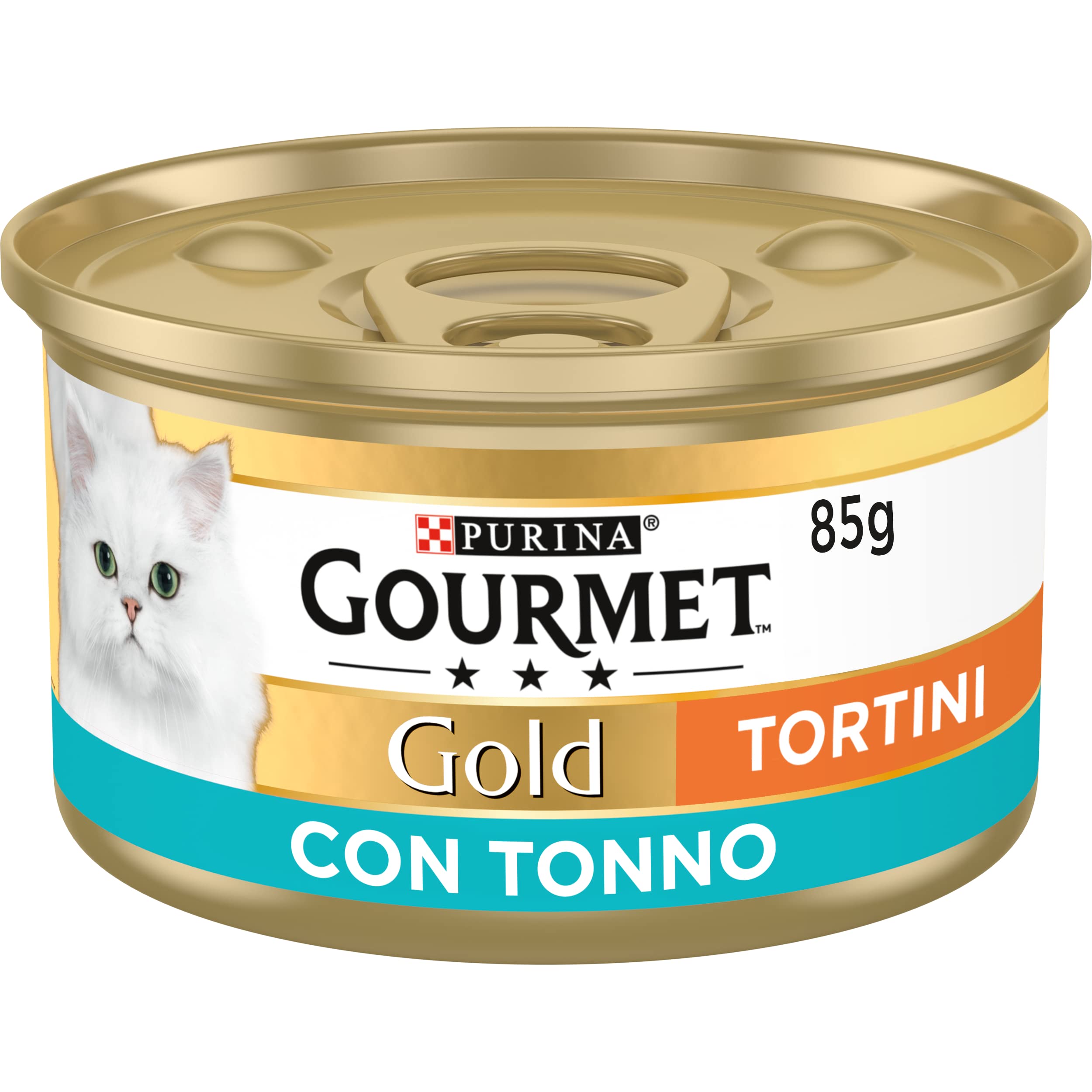 GOURMET Gold Cibo Umido per Gatti Adulti Tortini con Tonno 24 Lattine da 85g