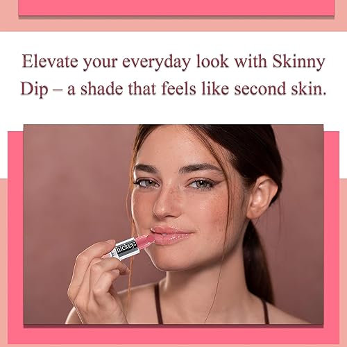 Miniatura 6 de Hickey Lipstick Skinny Dip - Recambio de lápiz labial rosa claro, lápiz labial de larga duración para mujeres, sombra hidratante e hidratante, color