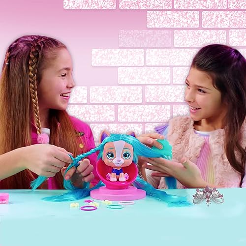 Miniatura 4 de IMC Toys VIP Pets Surprise Hair Reveal - Serie 2 Glitter Twist - Los estilos pueden variar, rosa
