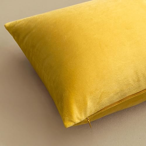 Miniatura 6 de MIULEE Juego de 2 fundas de cojín cuadradas decorativas de terciopelo suave y sólido, para otoño, sofá, dormitorio, automóvil, 20 x 20 pulgadas,